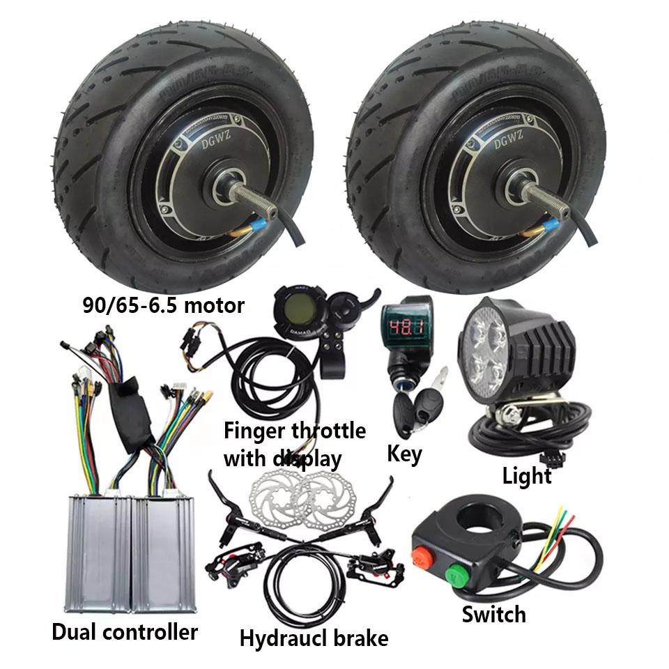 Dual Motor Ebike Kit 2000W - 48 V 2000 W E-Bike-Umrüstsatz für