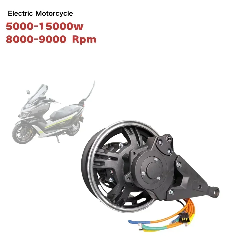12000W Electric Motorcycle Hub Motor - 12000w Elektrische Motorrad Hinterradnabe Motor Umbau