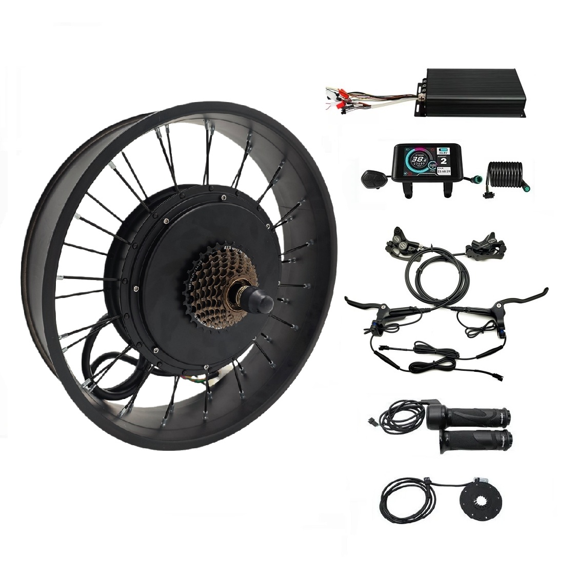 5000W Hub Motor Kit 72V - 48V-72V 100A 5000W eBike Fat Wheel