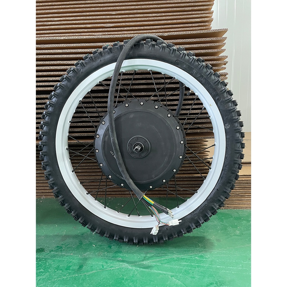 72V 8000W Brushless Hub Motor - 18'' 19'' 21'' Motorrad Rad 72V