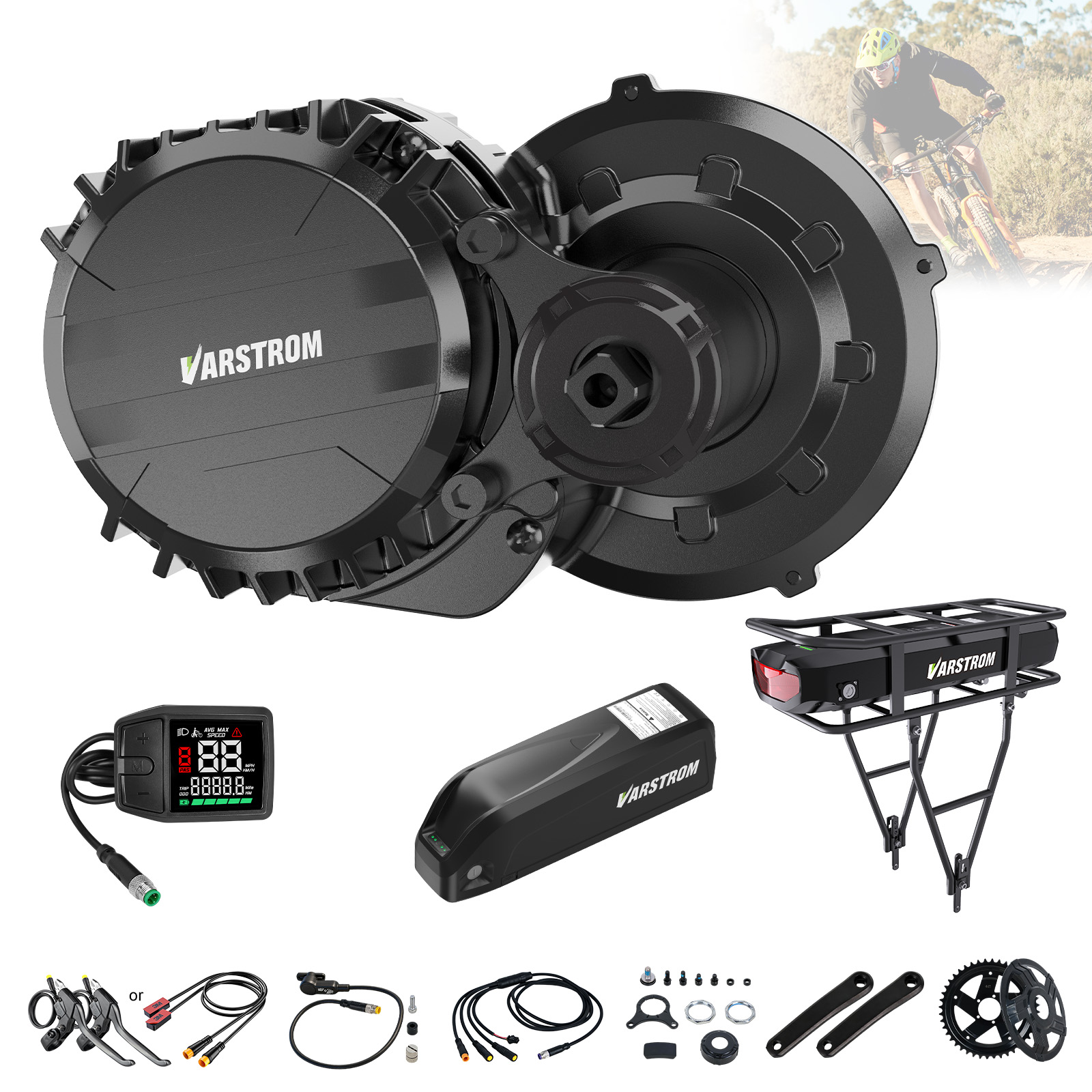 Torque Sensor Mid Drive Motor Kit - Varstrom 750W Mittelmotor-Kit mit Drehmomentsensor VSM01