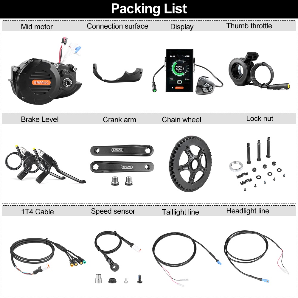 Bafang M620 G510 48V 52V 1000W – Mid Drive Conversion Kit 1000W Bewertung und Preis