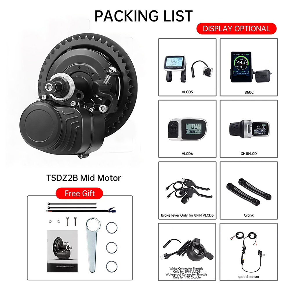 Tongsheng TSDZ2B BB 120 mm 100 – Torque Sensor Mid Drive Motor Kit Bewertung und Preis